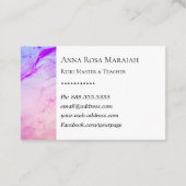 *~* Reiki-beoefenaar Reiki-meester Energie-heler Visitekaartje (Achterkant)