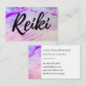 *~* Reiki-beoefenaar Reiki-meester Energie-heler Visitekaartje (Voorkant / Achterkant)