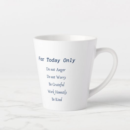 Reiki beschermt de latte Mok. Blauw Latte Mok (Rechts)