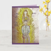 Reiki & Bevestigingen krijgen goed Wenskaart Kaart (Gele Bloem)