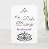 Reiki Blessings krijgen een goede groet Kaart (Voorkant)