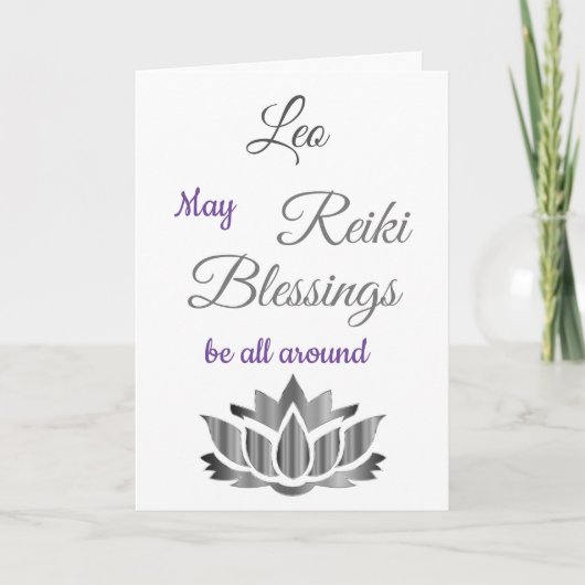 Reiki Blessings krijgen een goede groet Kaart (Voorkant)