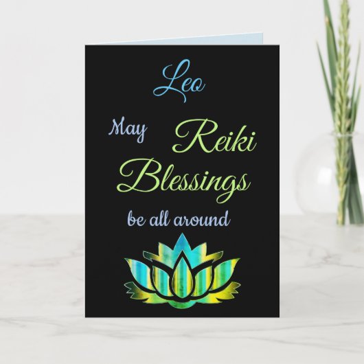 Reiki Blessings krijgen een goede groet Kaart (Voorkant)