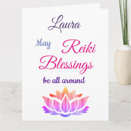 Reiki Blessings krijgen een goede groet Kaart