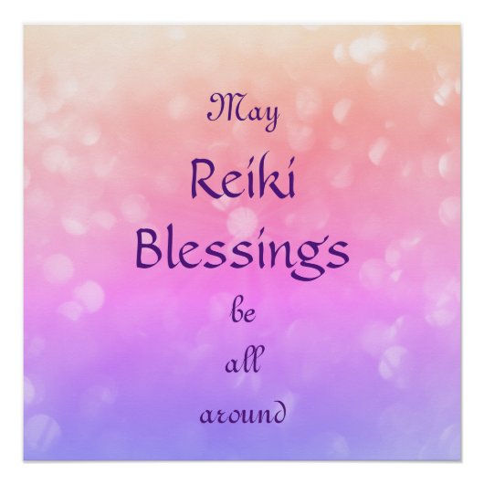 Reiki Blessings Perfect Poster (Voorkant)