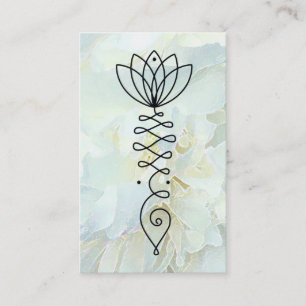 ** Reiki Bloemen Hart Lotus pioenroos Bloem Yoga Visitekaartje