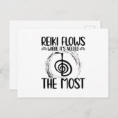 Reiki Briefkaart (Voorkant / Achterkant)