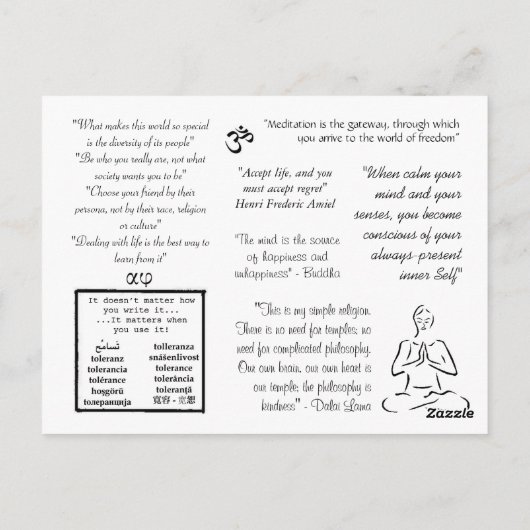 Reiki Briefkaart (Achterkant)