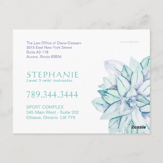 Reiki Briefkaart (Achterkant)