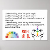 Reiki/Chakra Poster (Voorkant)