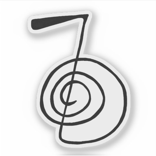 Reiki: Cho Ku Rei: de sticker van het machtssymboo (Voorkant)