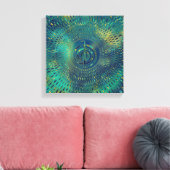 Reiki Cho Ku Rei - edelsteen en goud Canvas Afdruk (Insitu (Woonkamer))