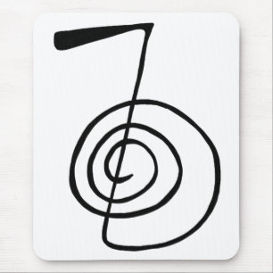 Reiki: Cho Ku Rei: Het Briefkaart Power Symbol Muismat