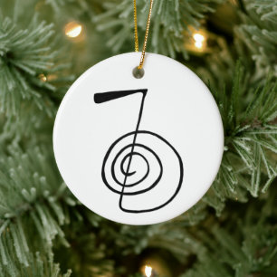 Reiki: Cho Ku Rei: Het krachtsymbool Keramisch Ornament