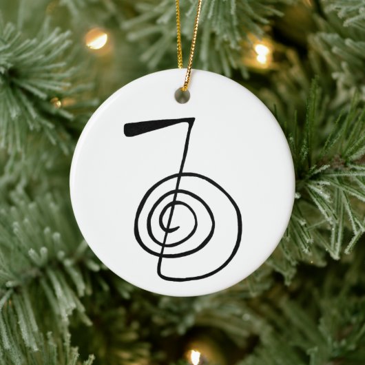 Reiki: Cho Ku Rei: Het krachtsymbool Keramisch Ornament (Boom)