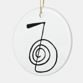 Reiki: Cho Ku Rei: Het krachtsymbool Keramisch Ornament (Links)