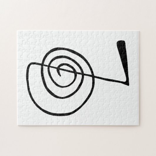 Reiki: Cho Ku Rei: Het krachtsymbool Legpuzzel (Horizontaal)