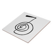 Reiki: Cho Ku Rei: Het krachtsymbool Tegeltje (Zijkant)