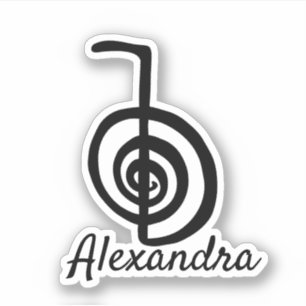 Reiki: Cho Ku Rei: Monogram Naam Sticker toevoegen