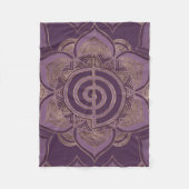 Reiki Cho Ku Rei - pastel en goud Fleece Deken (Voorkant)