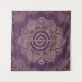 Reiki Cho Ku Rei - pastel en goud Wandkleed (Voorkant (horizontaal))