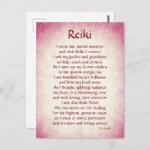 Reiki Connection gedicht art Briefkaart (Voorkant / Achterkant)