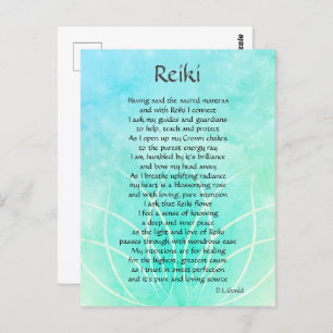 Reiki Connection Poem Art Briefkaart