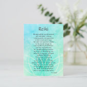 Reiki Connection Poem Art Briefkaart (Staand voorkant)