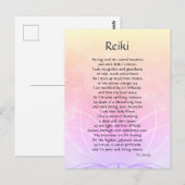 Reiki Connection Poem Art Briefkaart (Voorkant / Achterkant)
