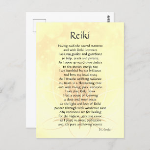 Reiki Connection Poem Art Briefkaart