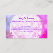 Reiki Crystal Ball Fortune Tell Energy Heal Hands Visitekaartje (Achterkant)