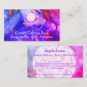 Reiki Crystal Ball Fortune Tell Energy Heal Hands Visitekaartje (Voorkant / Achterkant)