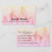*~* Reiki Crystal Yoga Reiki Master Energy Healer Visitekaartje (Voorkant / Achterkant)