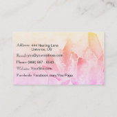 *~* Reiki Crystal Yoga Reiki Master Energy Healer Visitekaartje (Achterkant)