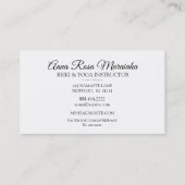 *~* Reiki die de energie verwarmt van de Rays Visitekaartje (Achterkant)