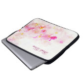 Reiki Diva Pink Blossom laptop hoesje Sleeve (Voorkant onderkant)