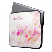Reiki Diva Pink Blossom laptop hoesje Sleeve (Voorkant Links)