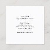 Reiki Docent en Meditation Vierkante Visitekaartje (Achterkant)