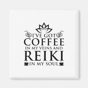 Reiki en koffie Reiki Master Esoteric Reiki Gift Magneet