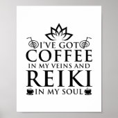 Reiki en koffie | Reiki Master Esoteric Reiki Gift Poster (Voorkant)