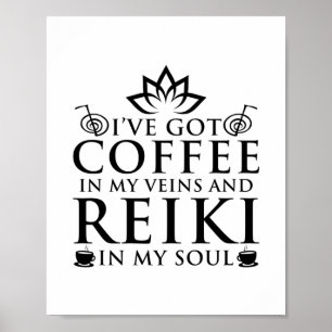 Reiki en koffie   Reiki Master Esoteric Reiki Gift Poster