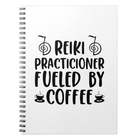 Reiki en koffie | Reiki Master Reiki Gift Ideeën Notitieboek (Voorkant)