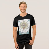 Reiki energie voor innerlijke vrede - een ontwerp  Tri-Blend shirt (Voorkant volledig)