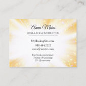 ~ Reiki Energy Gold Healing Sparkle Rays Visitekaartje (Achterkant)