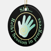 Reiki Energy Hand Deurhangers Keramisch Ornament (Links)