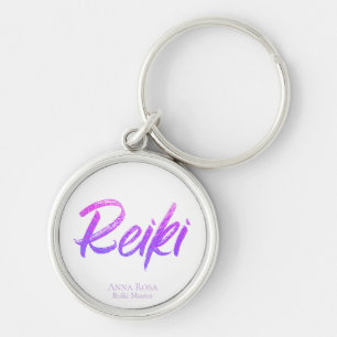 *~* Reiki Energy Healer Iridescent Text Sleutelhanger