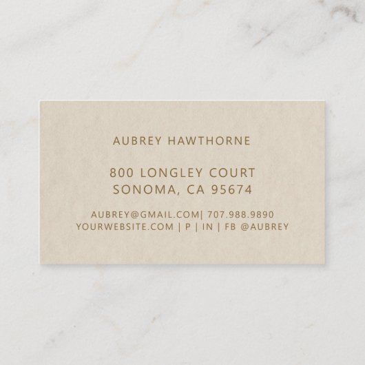 Reiki Energy Healer Lotus Flower  Visitekaartje (Achterkant)