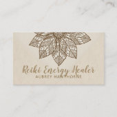 Reiki Energy Healer Lotus Flower  Visitekaartje (Voorkant)
