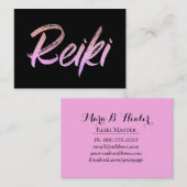 *~* Reiki Energy Healer Practitioner of Master Visitekaartje (Voorkant / Achterkant)
