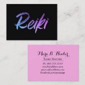 *~* Reiki Energy Healer Practitioner of Master Visitekaartje (Voorkant / Achterkant)